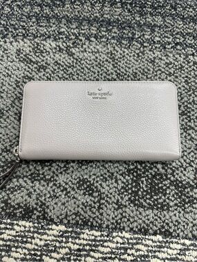 Kate Spade Pebbled Leather Zip Around According Wallet